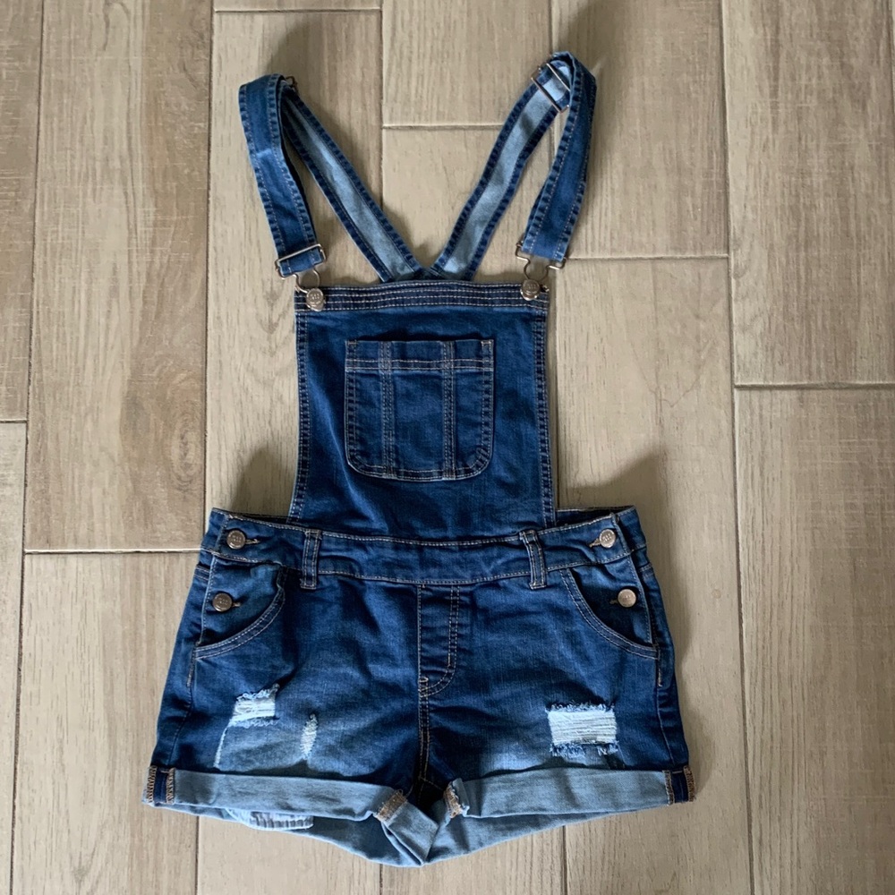 Denim Overalls with Adjustable Straps - Women’s Small